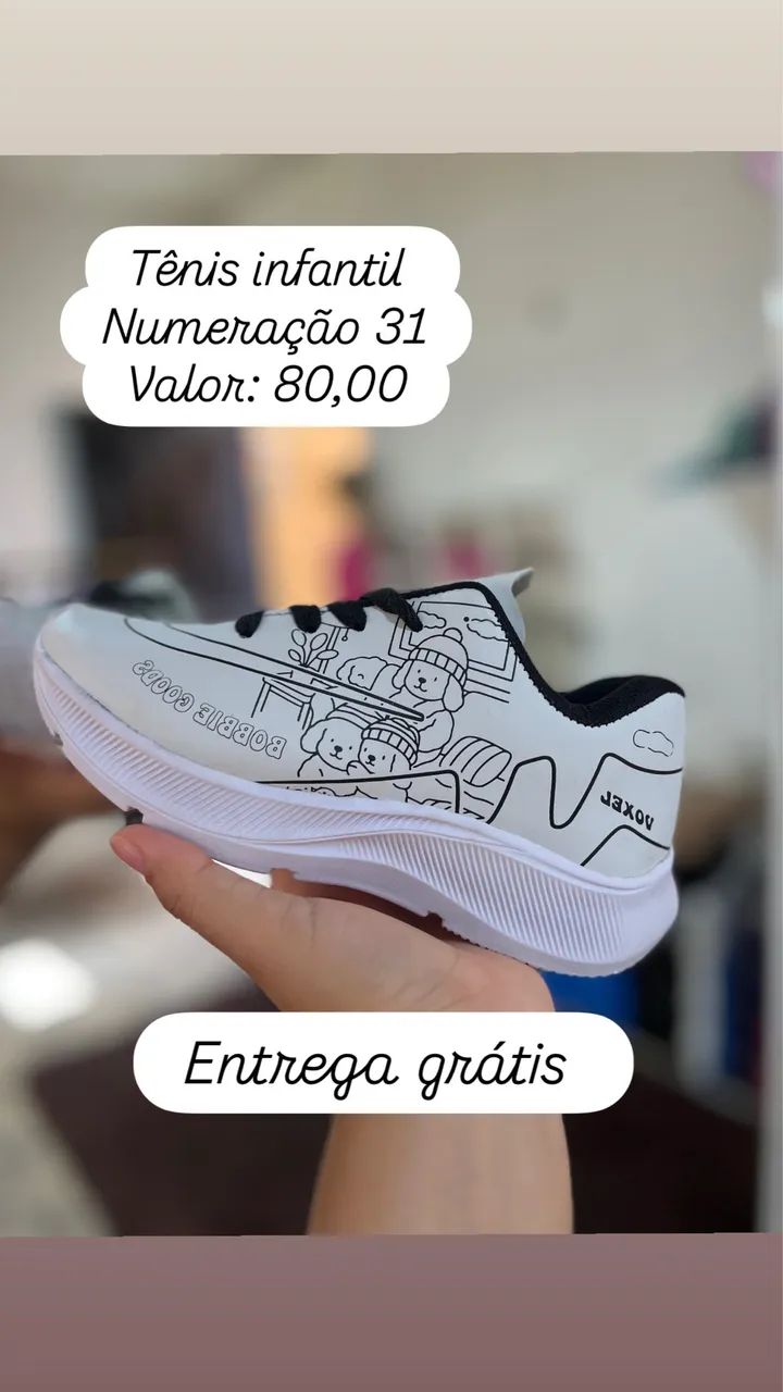 Tênis infantil n?31 entrega grátis 