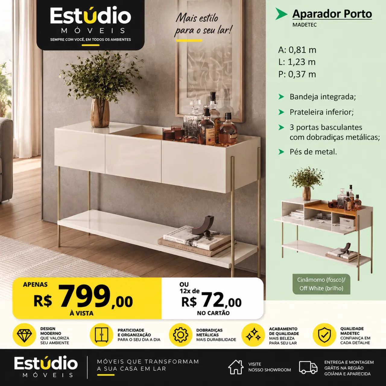 Buffet Salluti 2.20m