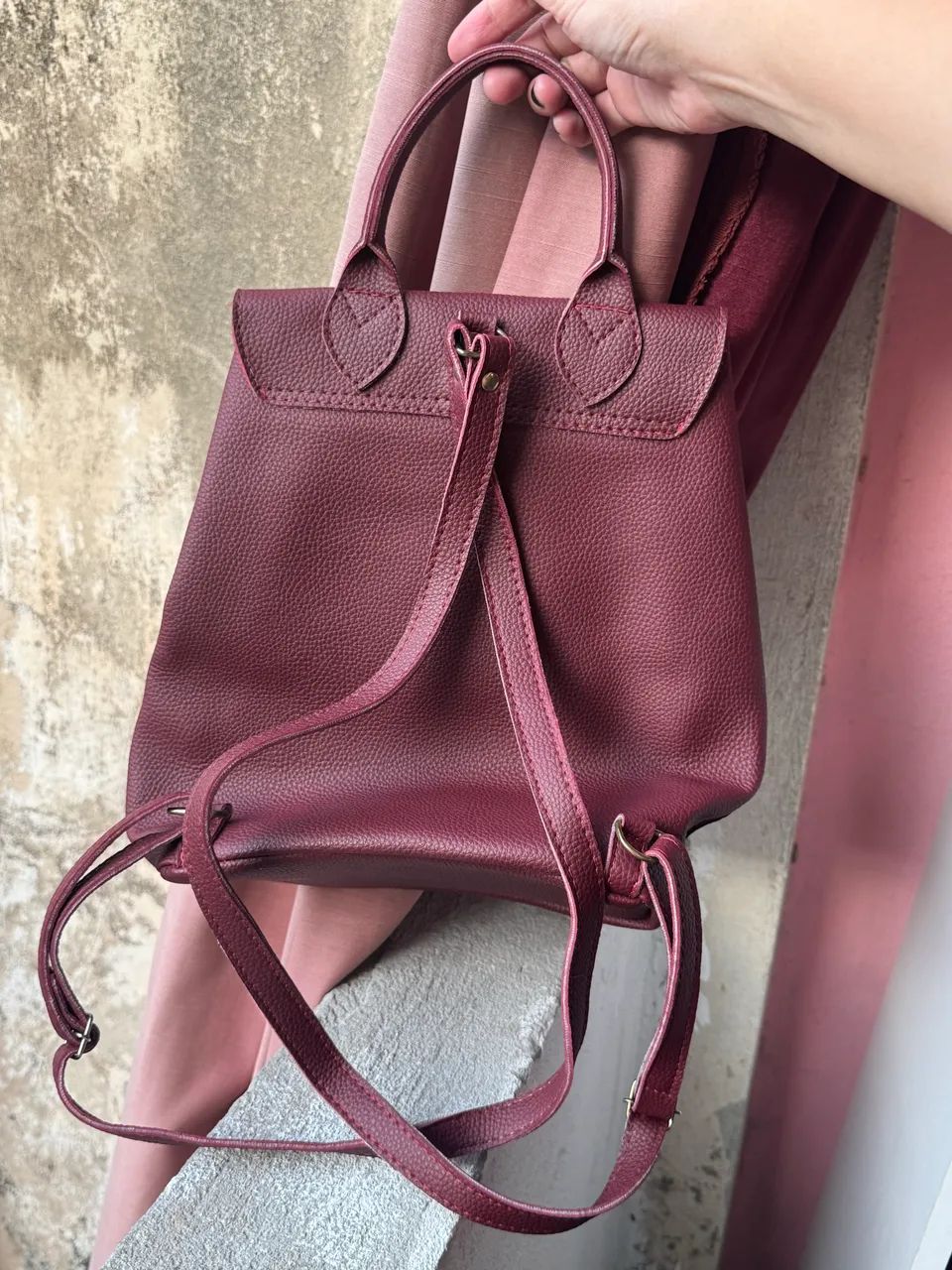 Mochila Arezzo bordô - Foto 3