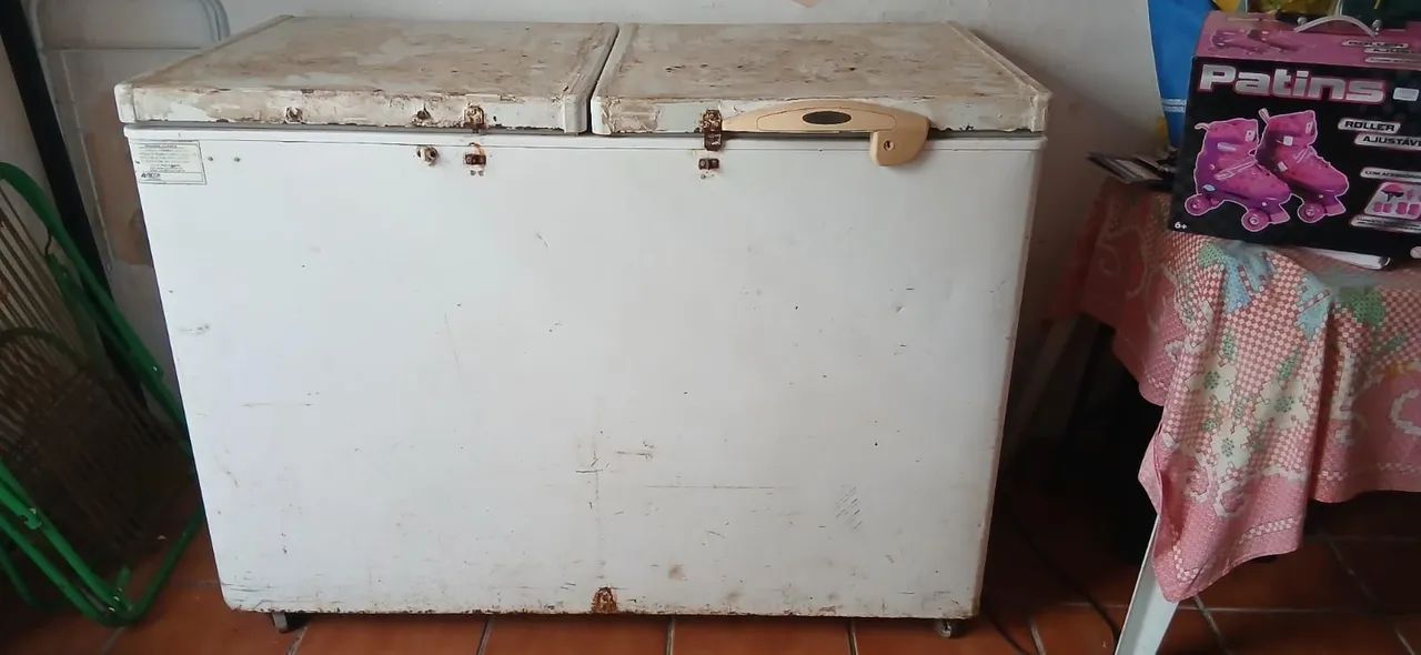 freezer horizontal duas portas 