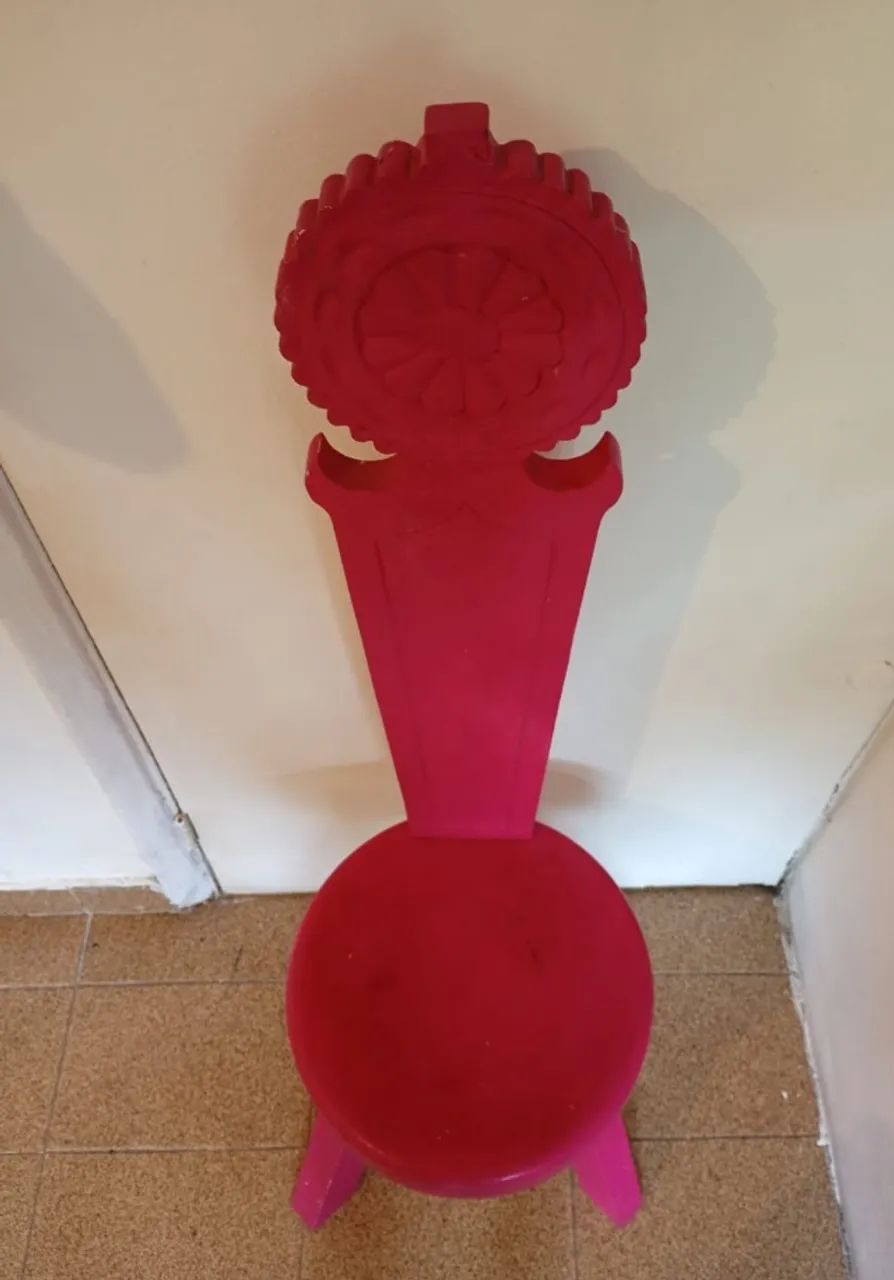 Cadeira Vintage/Rosa
