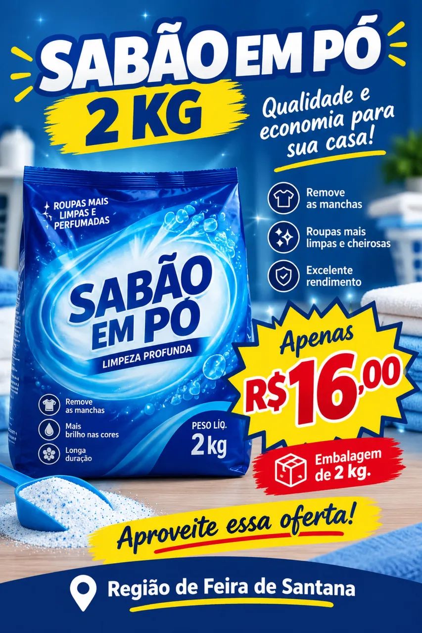 Sabão em pó 2 Kilo 