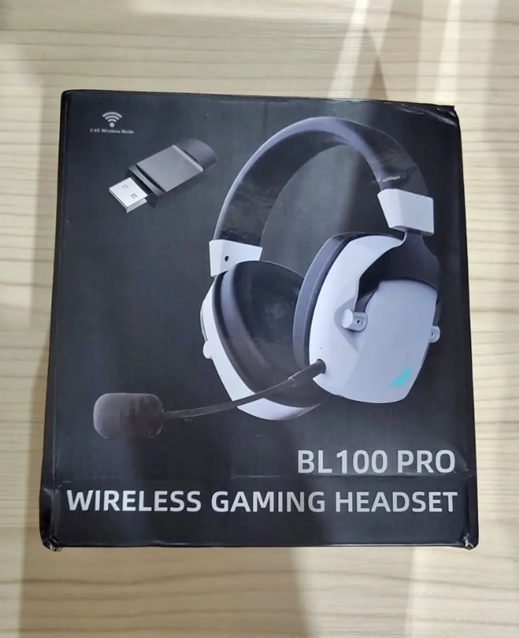 Headset Wireless Acinaci BL100 PRO Branco - Tri-Mode, 48h, Drivers 50mm