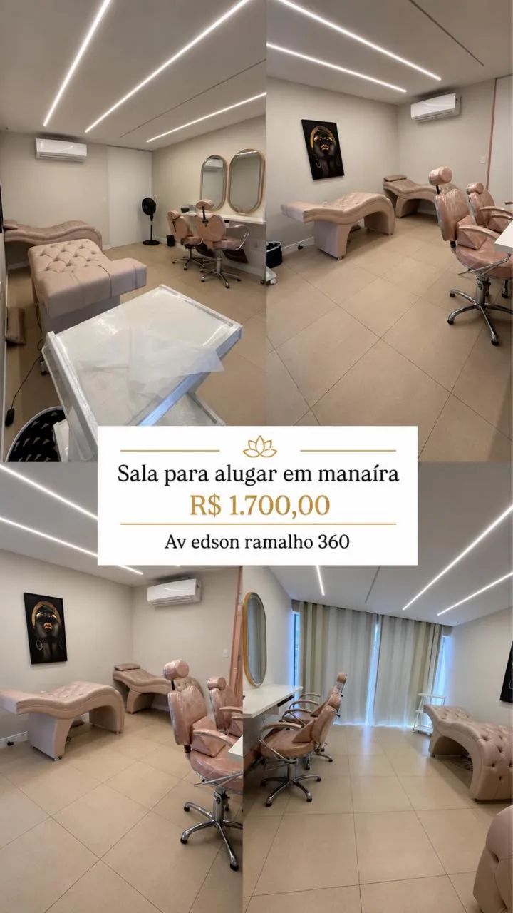 Locação de sala comercial em salão 