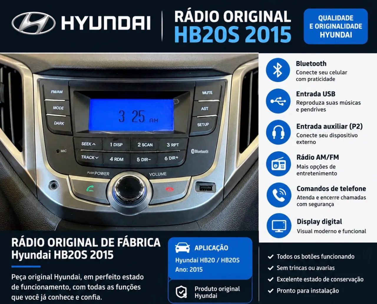 Rádio HB20s 2015