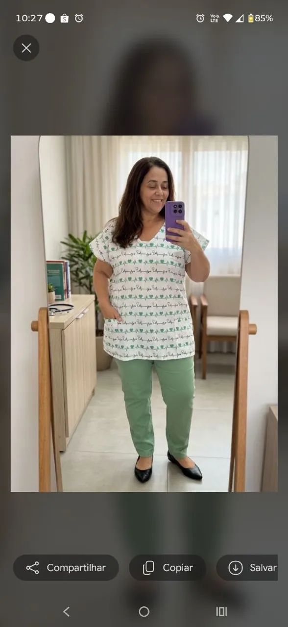 Bata estampada em okiforde - Foto 4