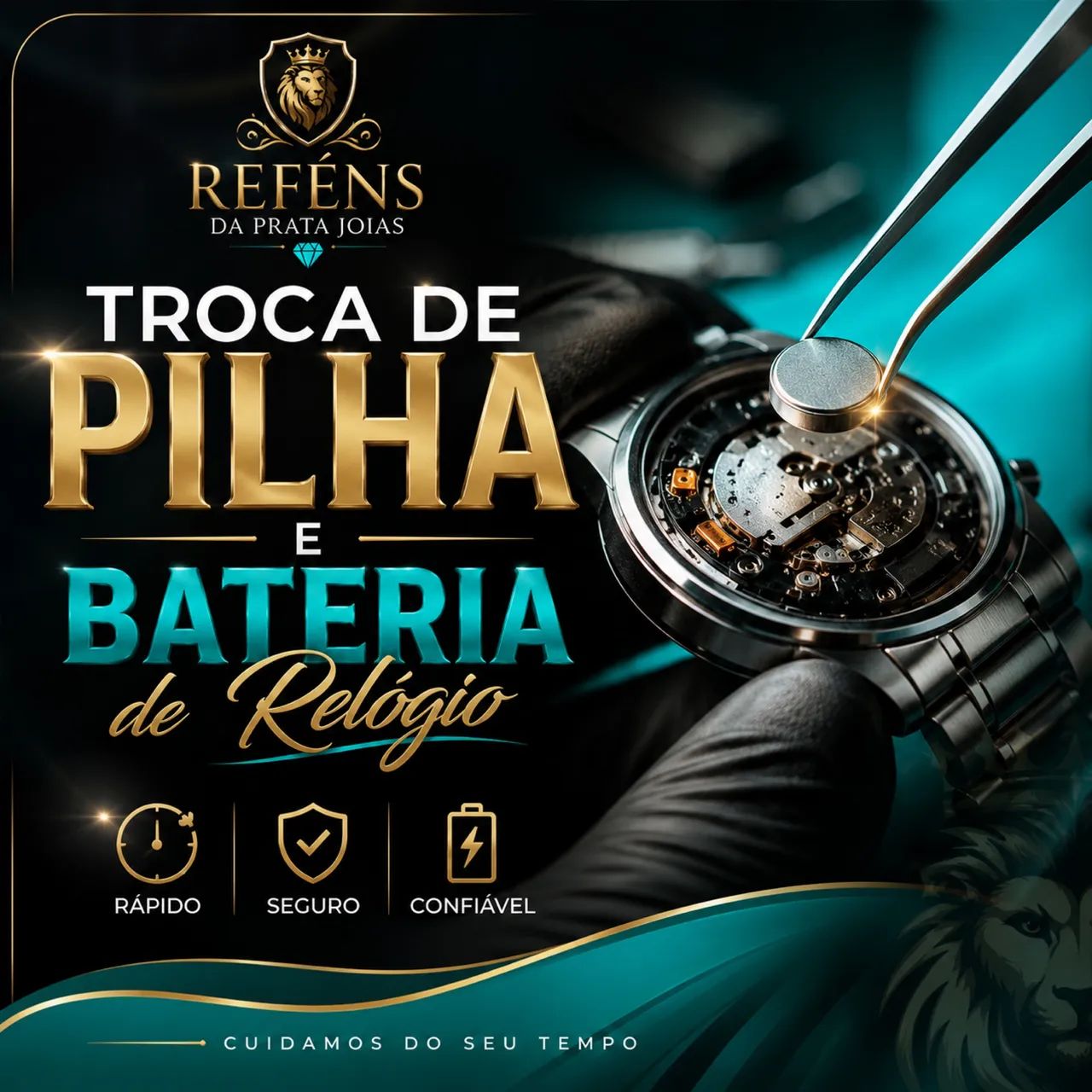 Troca de bateria e pilha de relógio 