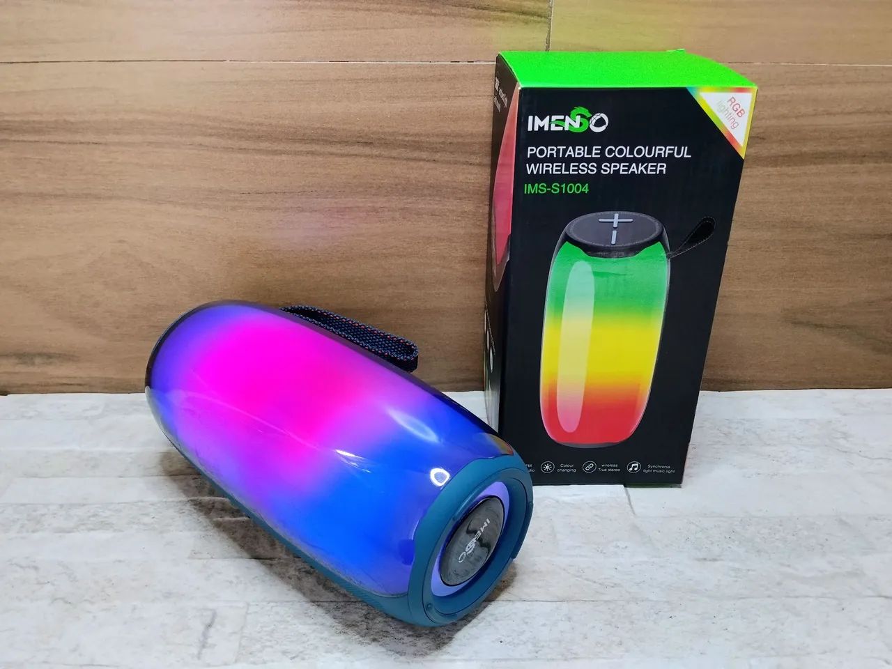 Caixa de Som Bluetooth Muito Forte Recarregável com Led - Foto 2