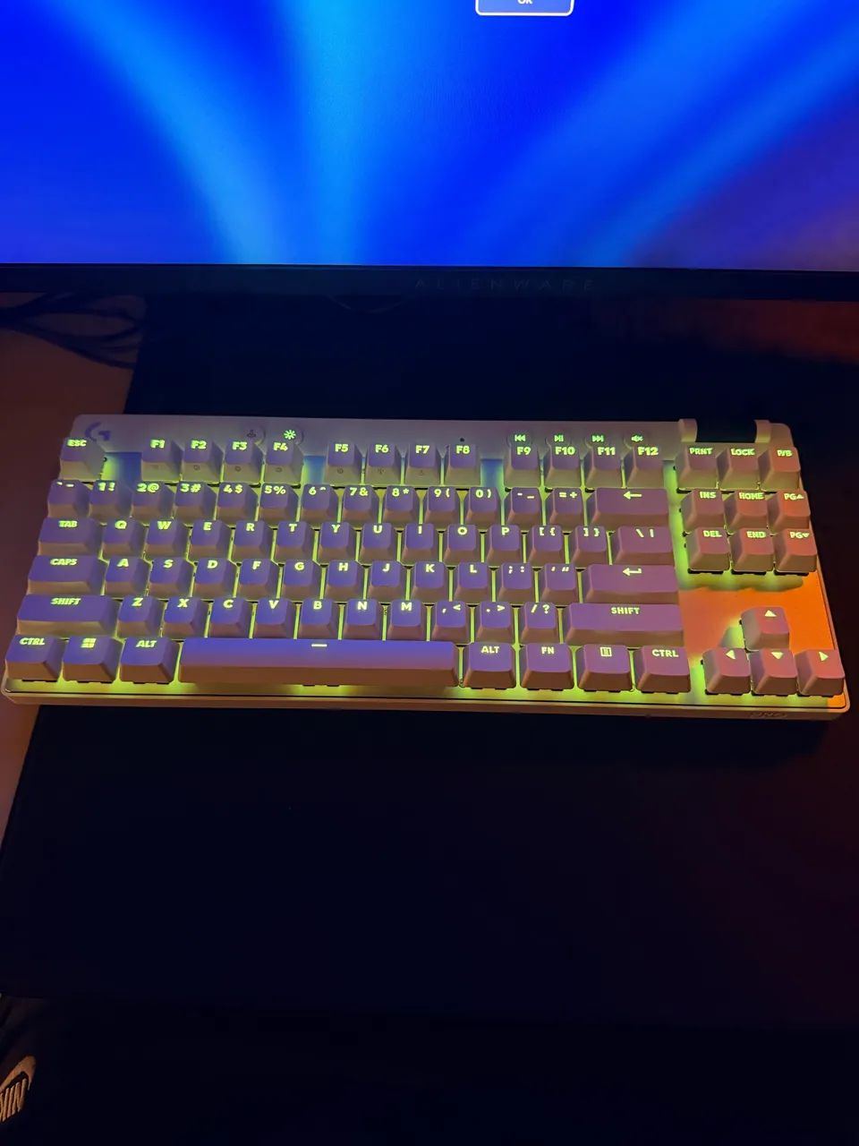 Teclado Gamer Logitech G PRO X TKL Rapid Magnético Rapid Trigger Branco - Foto 4