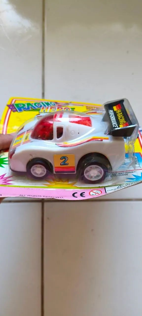 Carrinho eletrônico, provavelmente dos anos 90 - Racing Hero - Foto 3