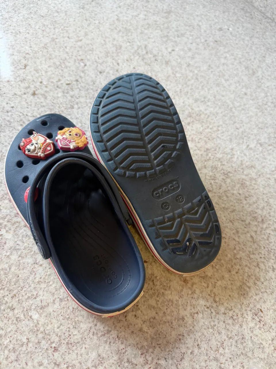 Crocs Infantil Azul Marinho - Patrulha Canina - Tam. 12C (Kids) - Foto 4