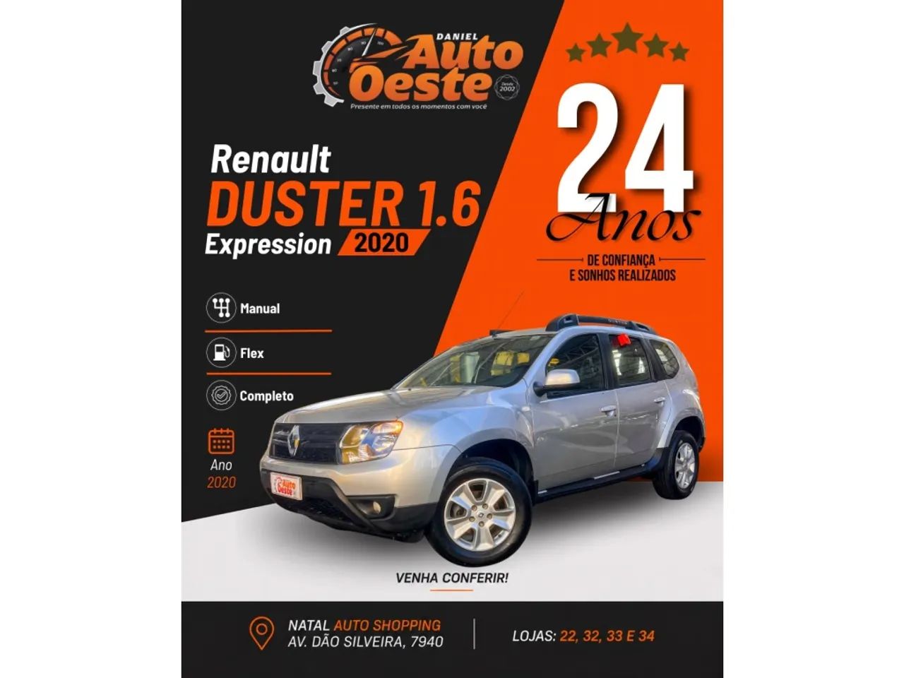 Renault Duster Expression 1.6 Hi-flex 16V Mec. 2020