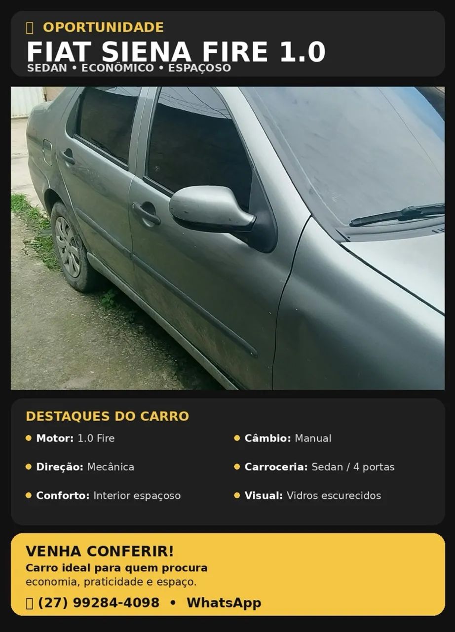 Fiat Siena Siena 1.0/ EX 1.0 mpi Fire/ Fire Flex 8v 2012