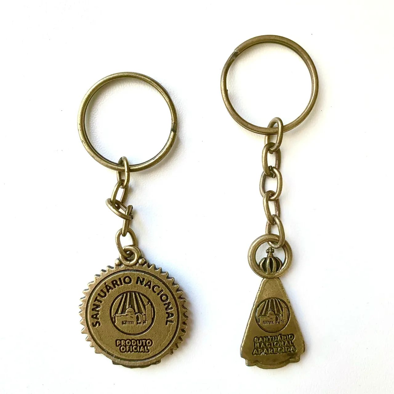 2 chaveiros novos nossa senhora aparecida dourado original  - Foto 2