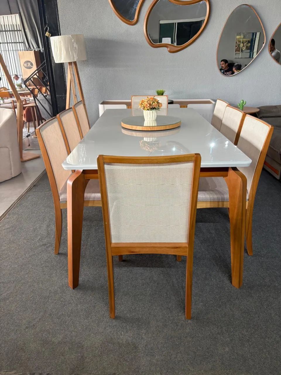 Mesa de Jantar 8 Lugares 100% Madeira Pronta Entrega - Foto 3