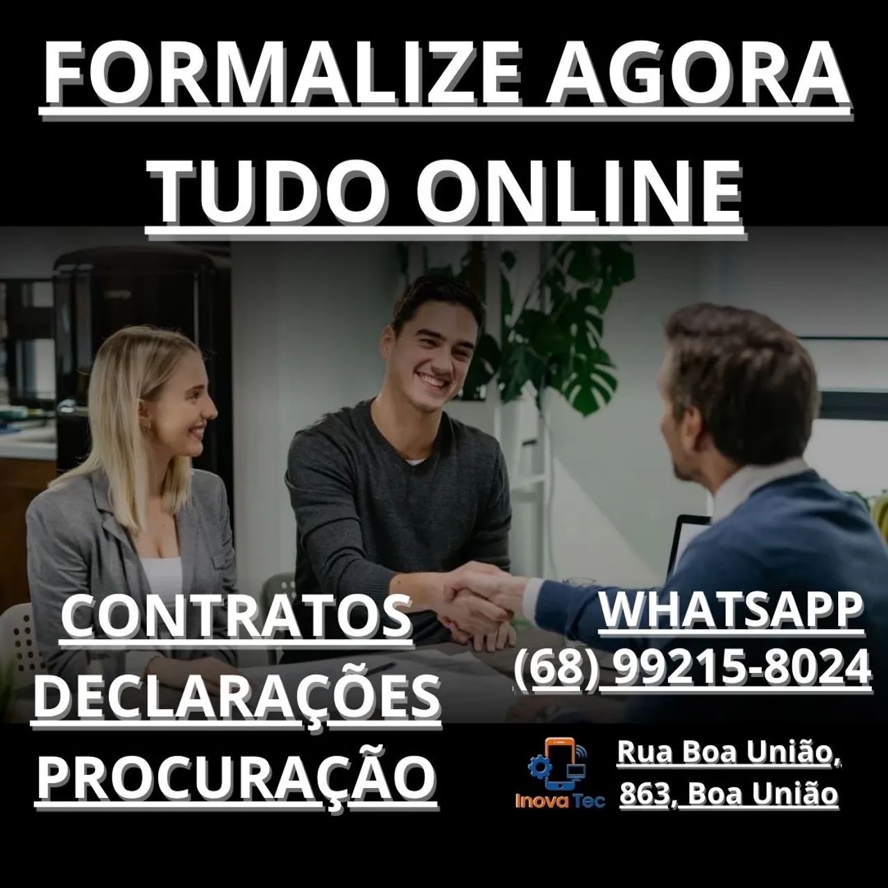 Contratos, procurações e currículos on-line