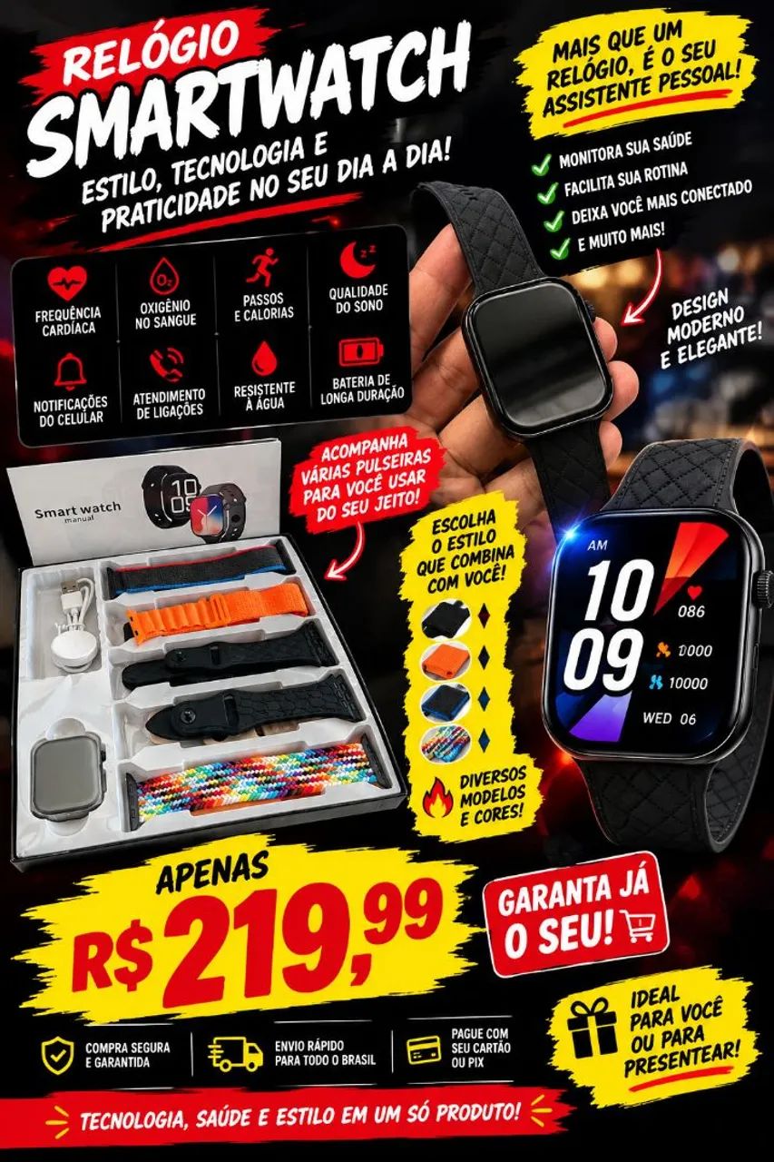 Relógio smartwatch 