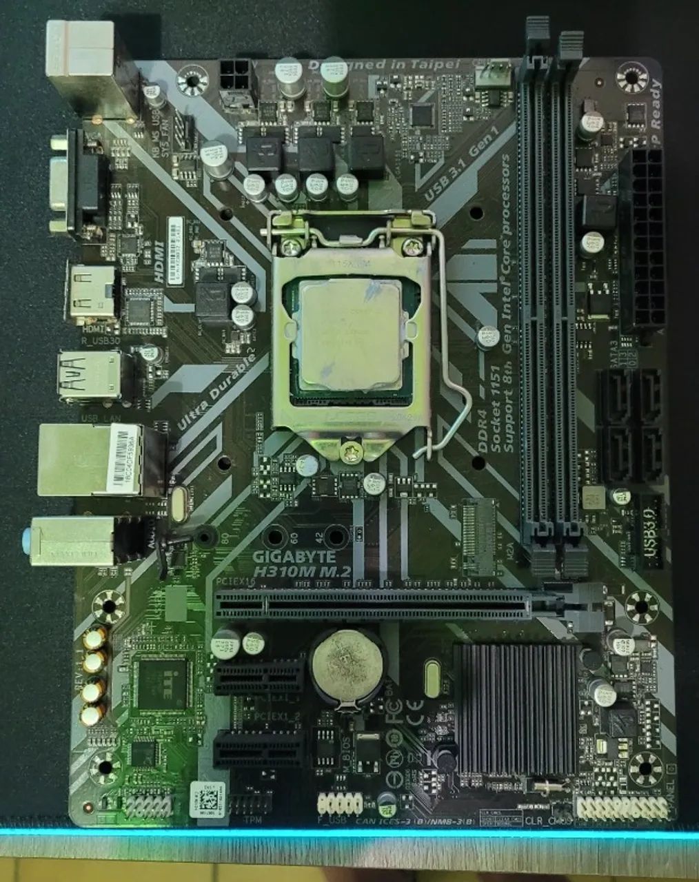 Placa-mãe GIGABYTE H310M M.2 +i5 CORE 8400 - Foto 2