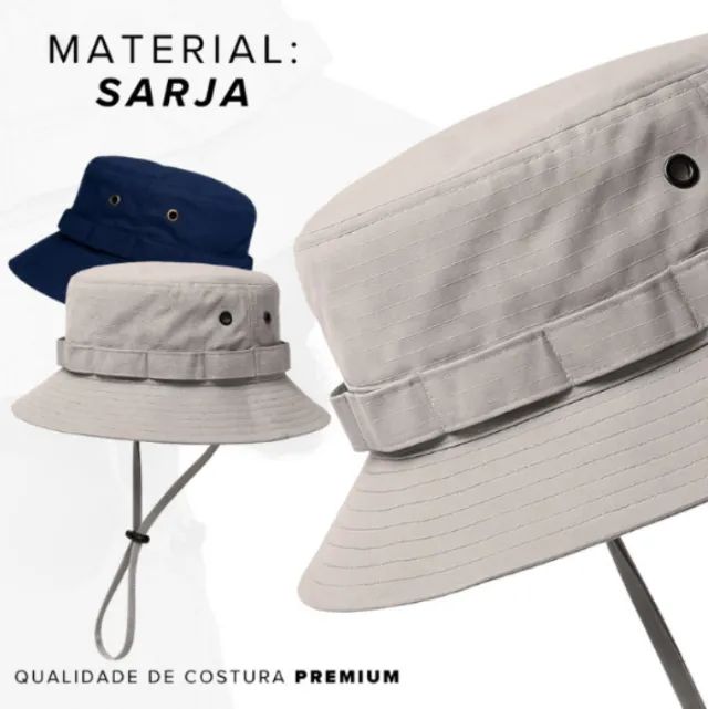 Chapeu Bucket militar Boonie Hat - Foto 4