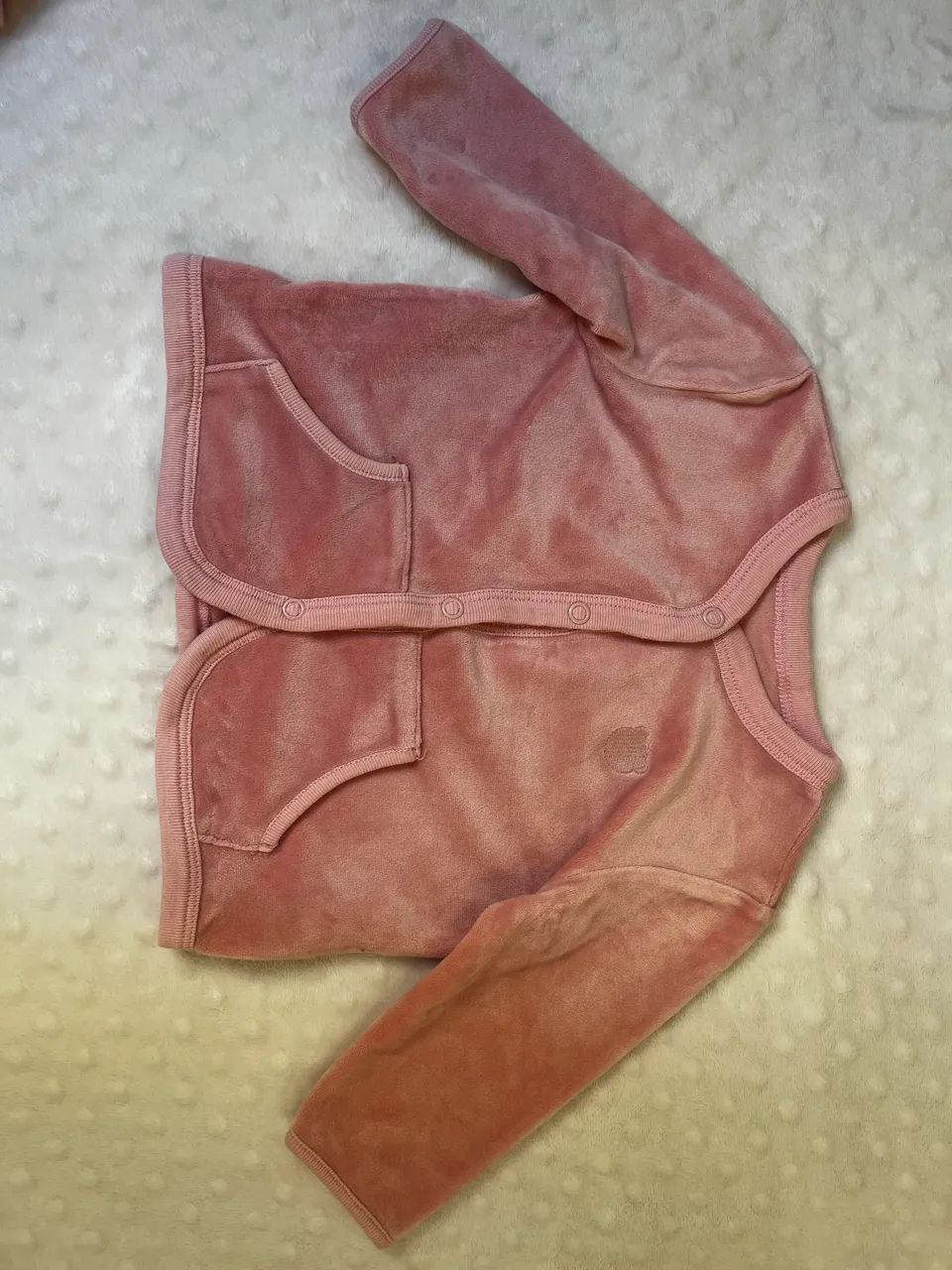 Conjunto infantil de frio rosa camurça  - Foto 5