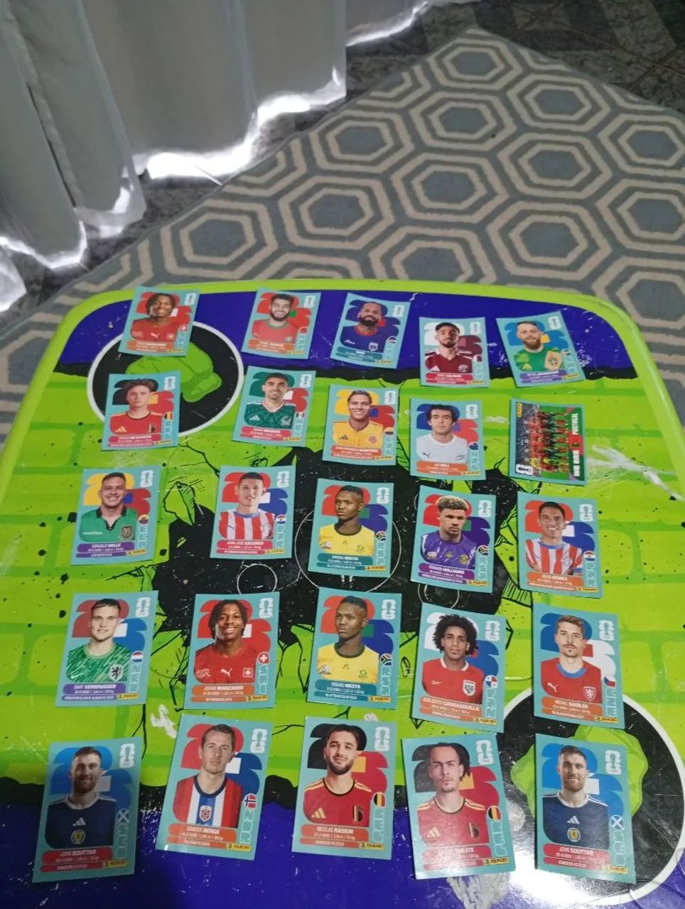 Pacote 25 figurinhas da copa original 