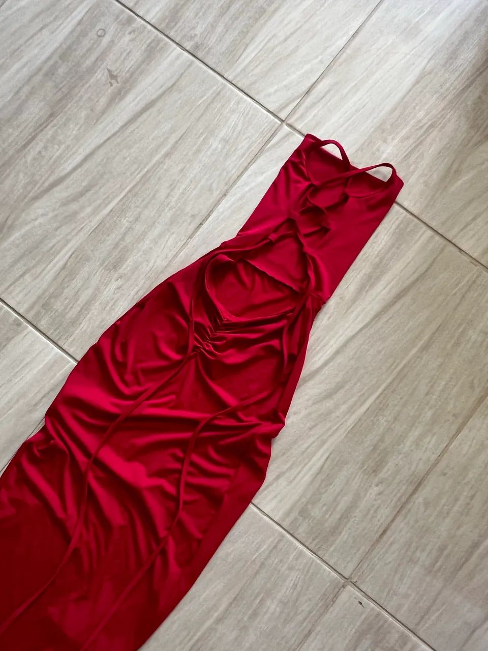 Vestido vermelho longo elegante  - Foto 2