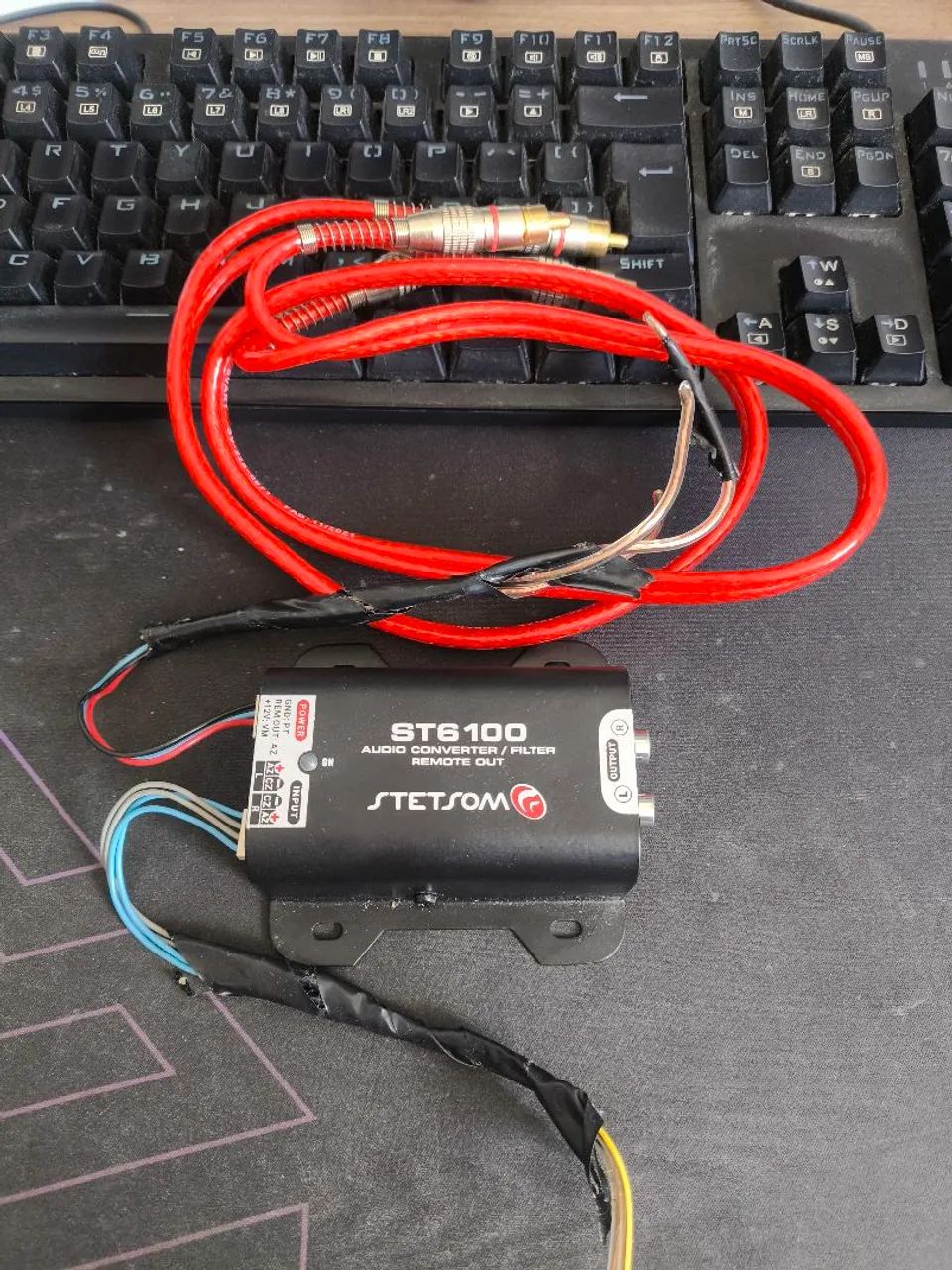 Adaptador de RCA + Cabo blindado