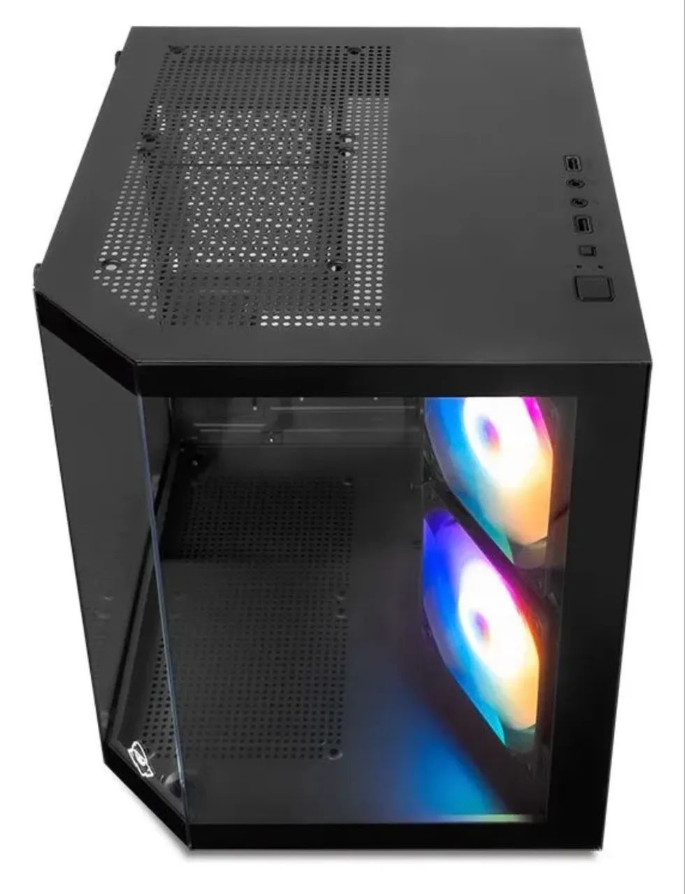 Gabinete Gamer Mancer Cv700m, Lateral De Vidro, Com 2 Fans - Foto 2