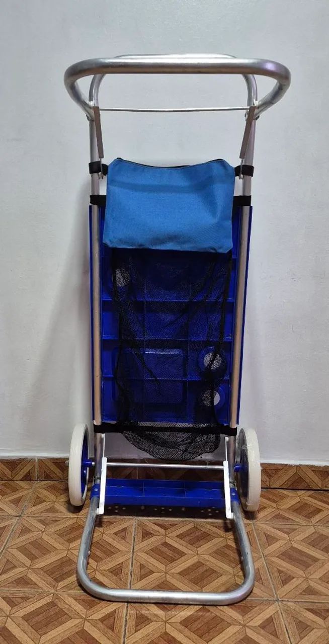 CARRINHO/MESA PARA PRAIA COM BOLSA E REDE - Foto 3