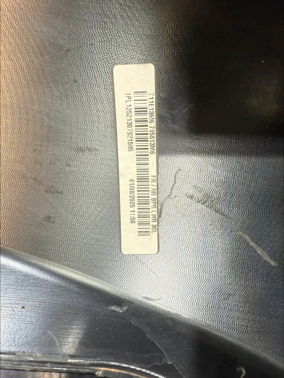 SPOILER INFERIOR PARACHOQUE TRASEIRO HRV 2022/2026 USADO ORIGINAL