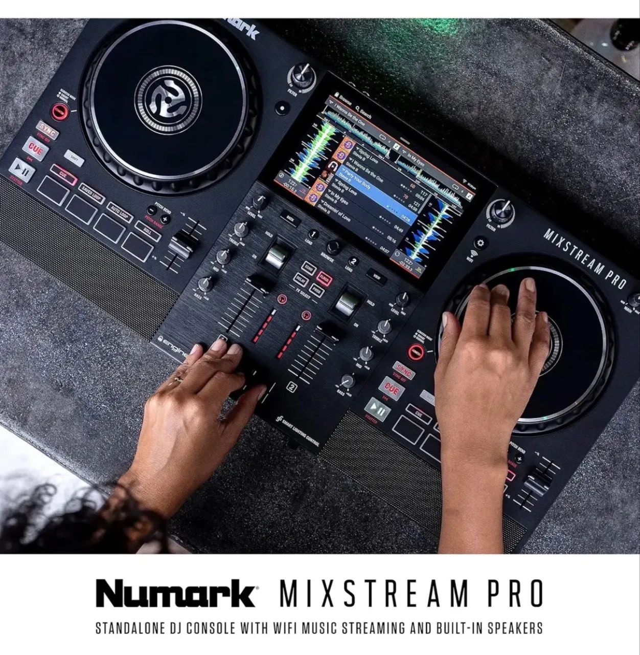 NUMARK MIXSTREAM PRO | STANDALONE COM WI-FI, TELA TOUCH E SOM INTEGRADO 