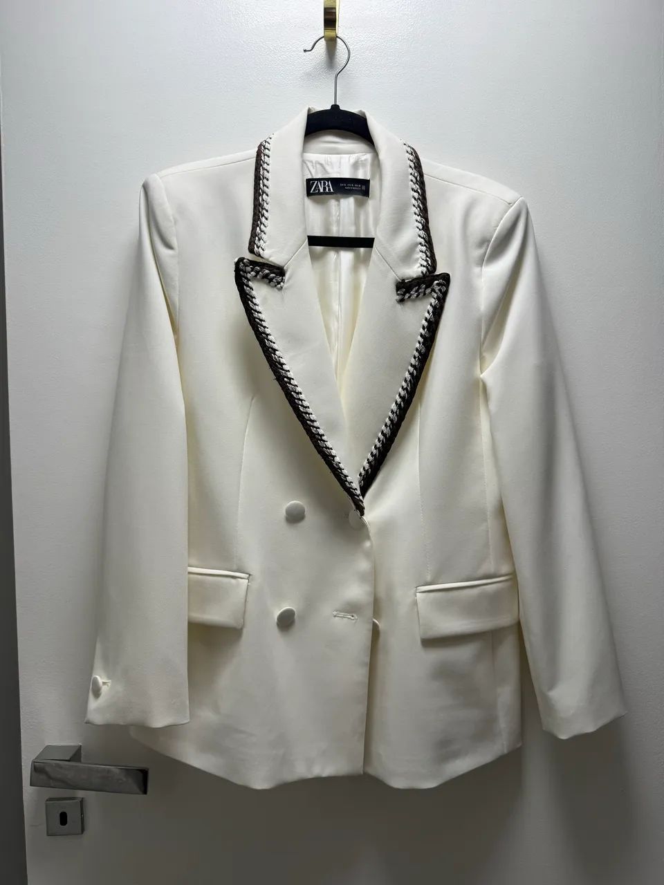 Blazer Zara off white com detalhes  - Foto 2