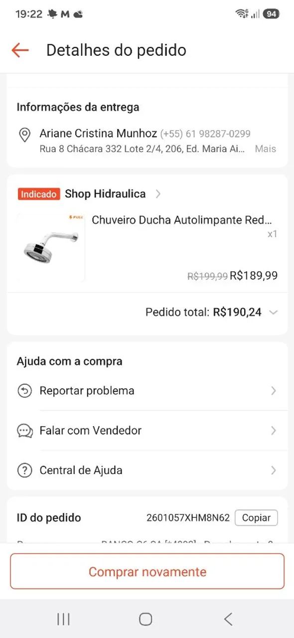 Ducha inox