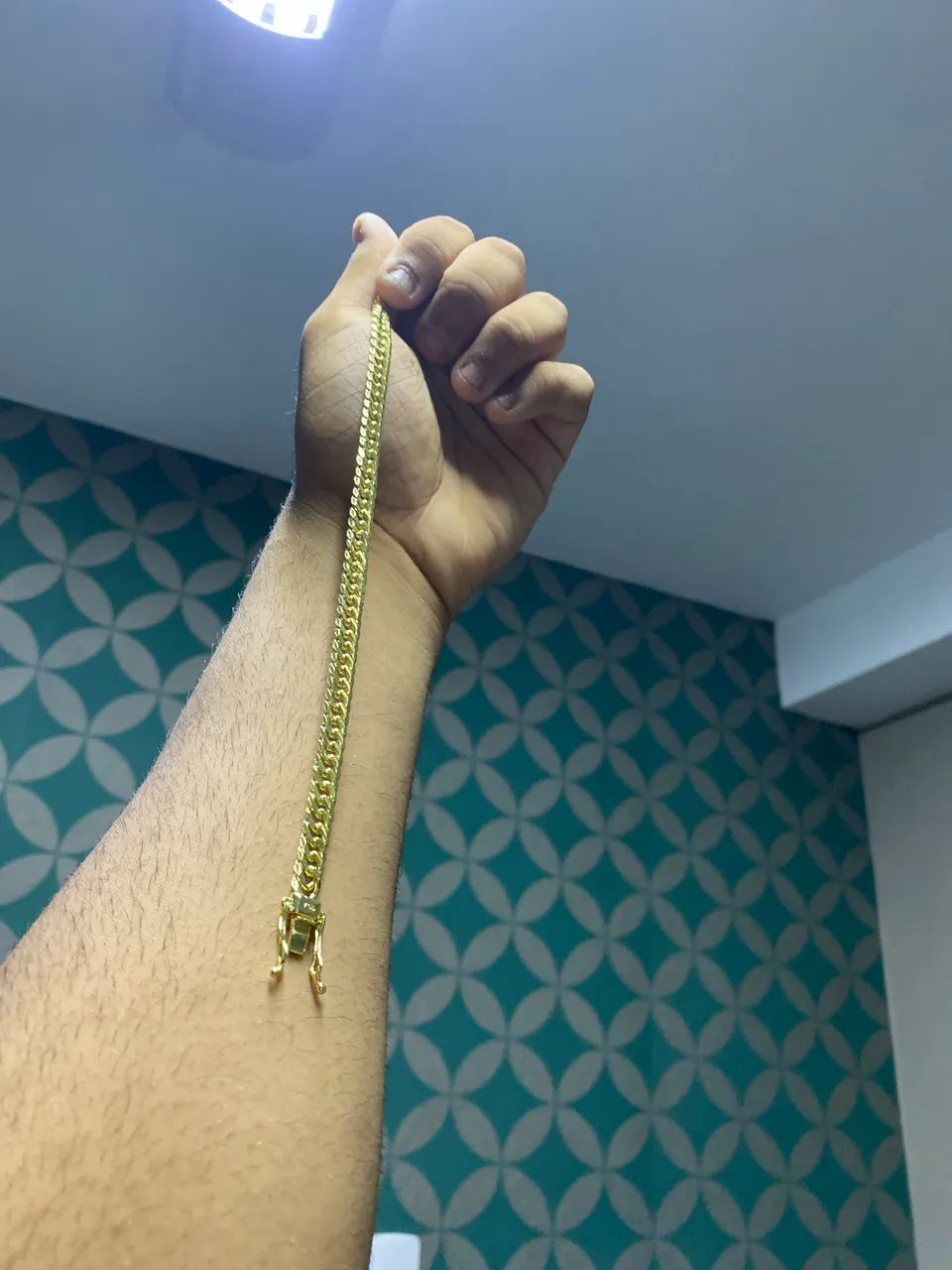 Pulseira e anel banhados a ouro 18k - Foto 4