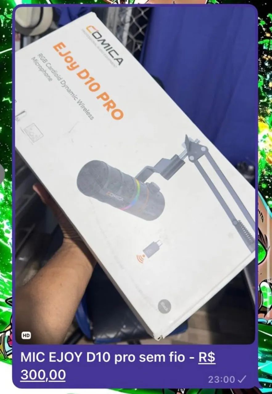 MICROFONE COMICA EJOY D10 PRO 