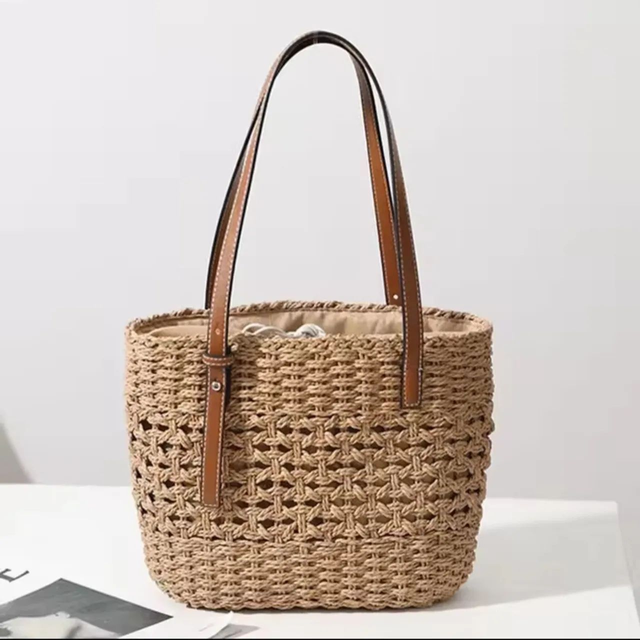Bolsa de Palha verão Elegance - Foto 2
