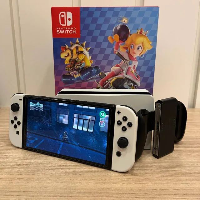 Nintendo Switch Oled Desbloqueado (Kamizake) - Case - 64Gb e 256Gb Micro SD - Foto 6