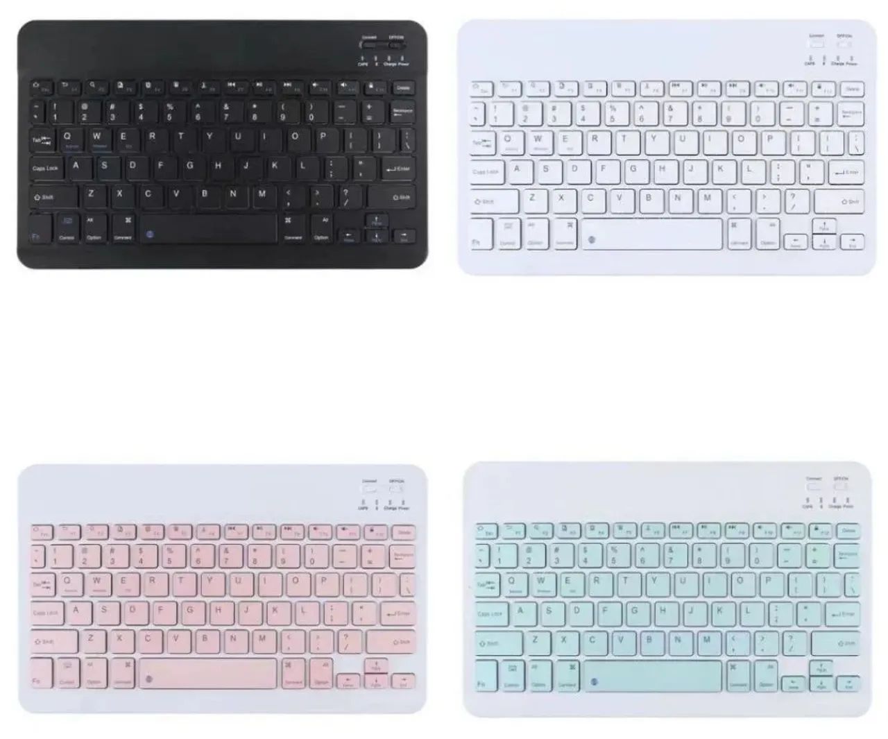 Teclado bluetooth várias cores