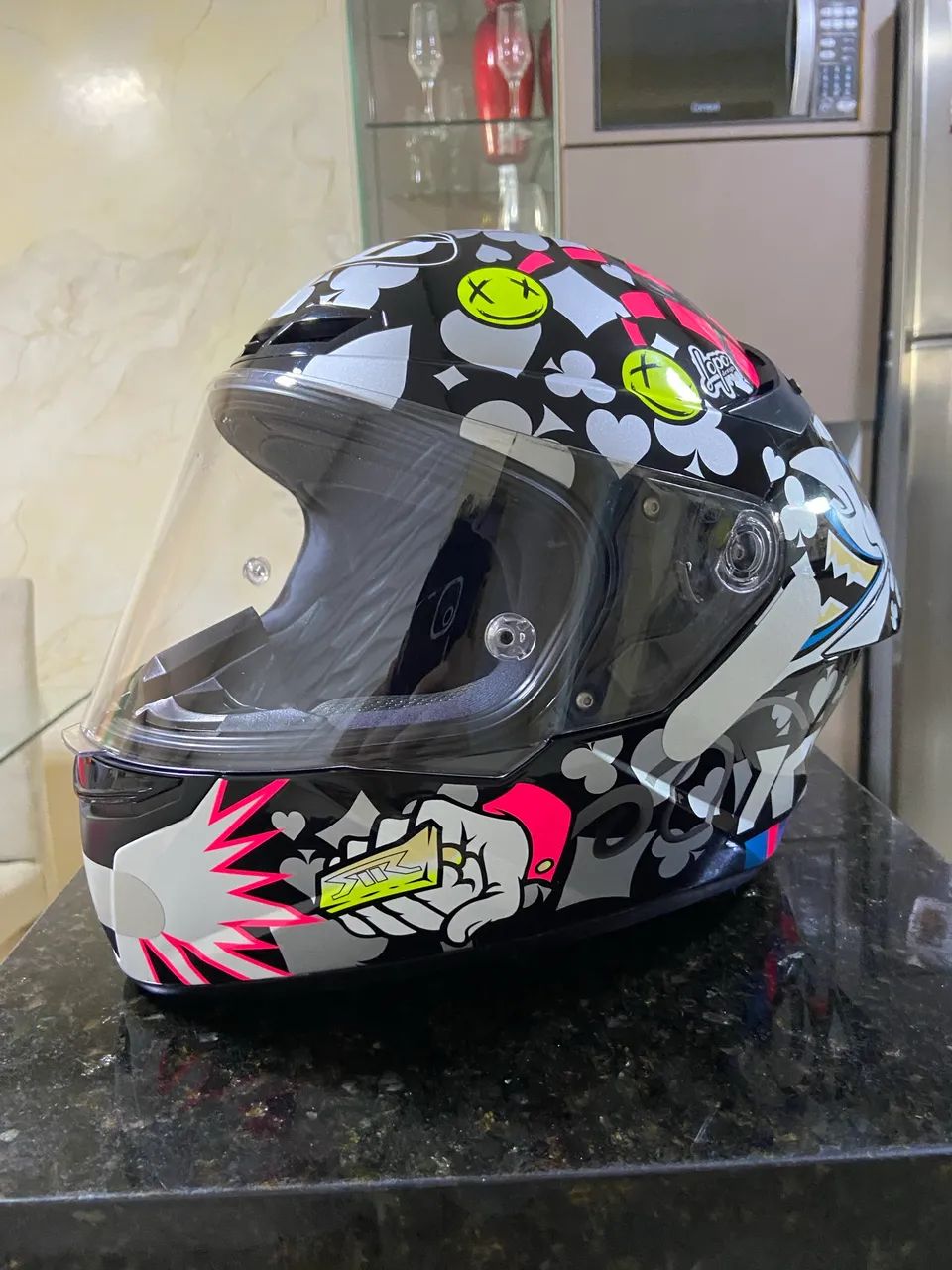 Capacete Kyt Tt Course Joker Ricardo Rossi Tamanho 60