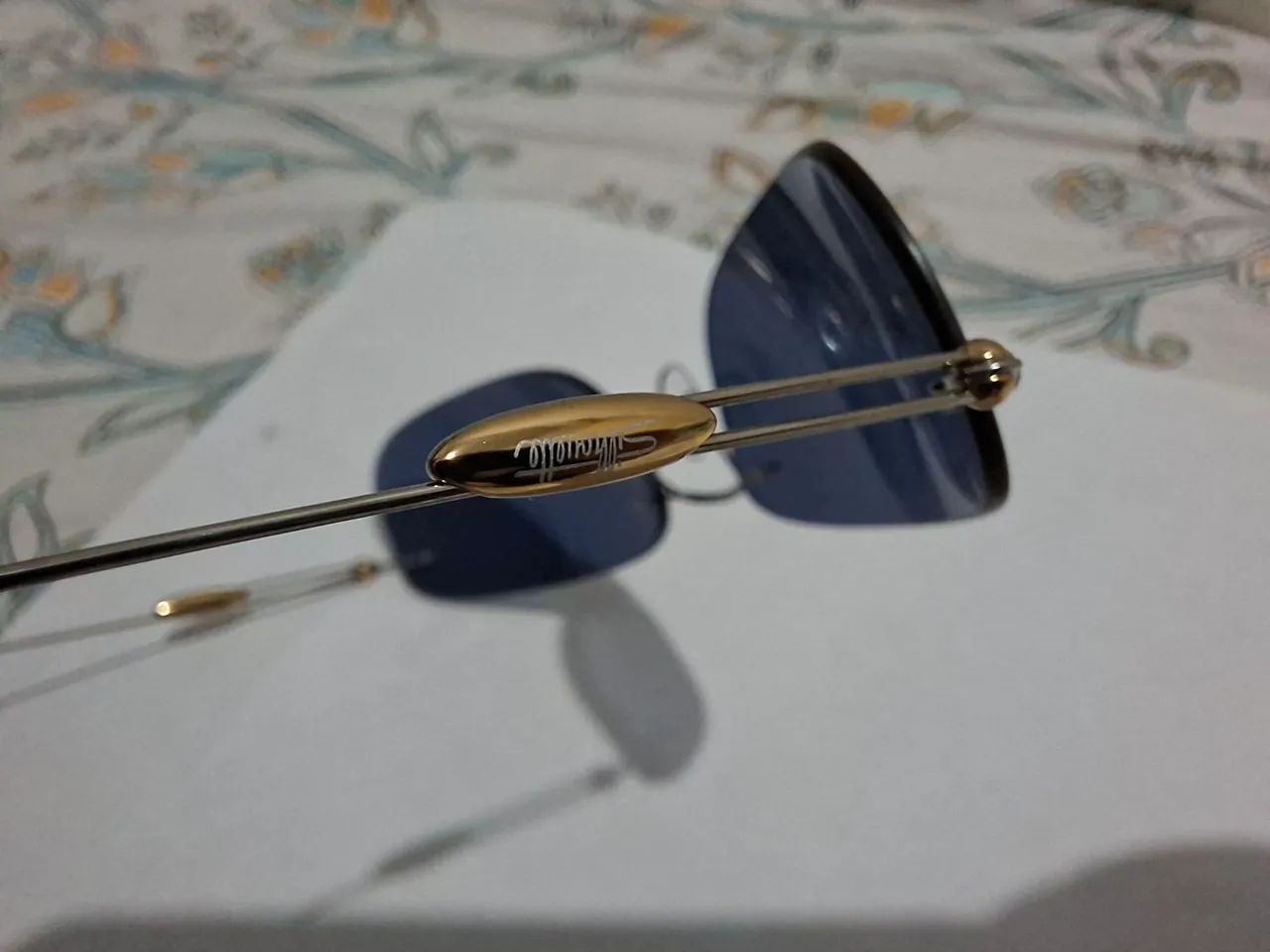 Óculos silhouette Rim Less Gold/Black - Foto 4