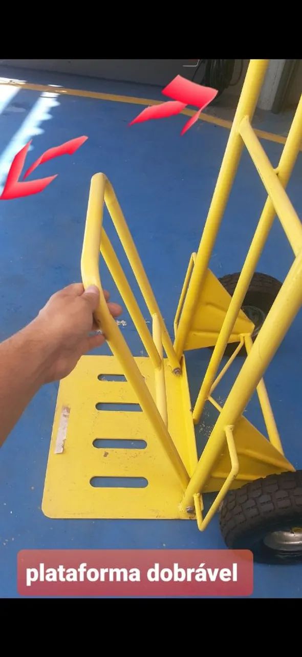 Carrinho para 250 KILOS de carga Depósito e Armazém Novo (zero).  - Foto 2