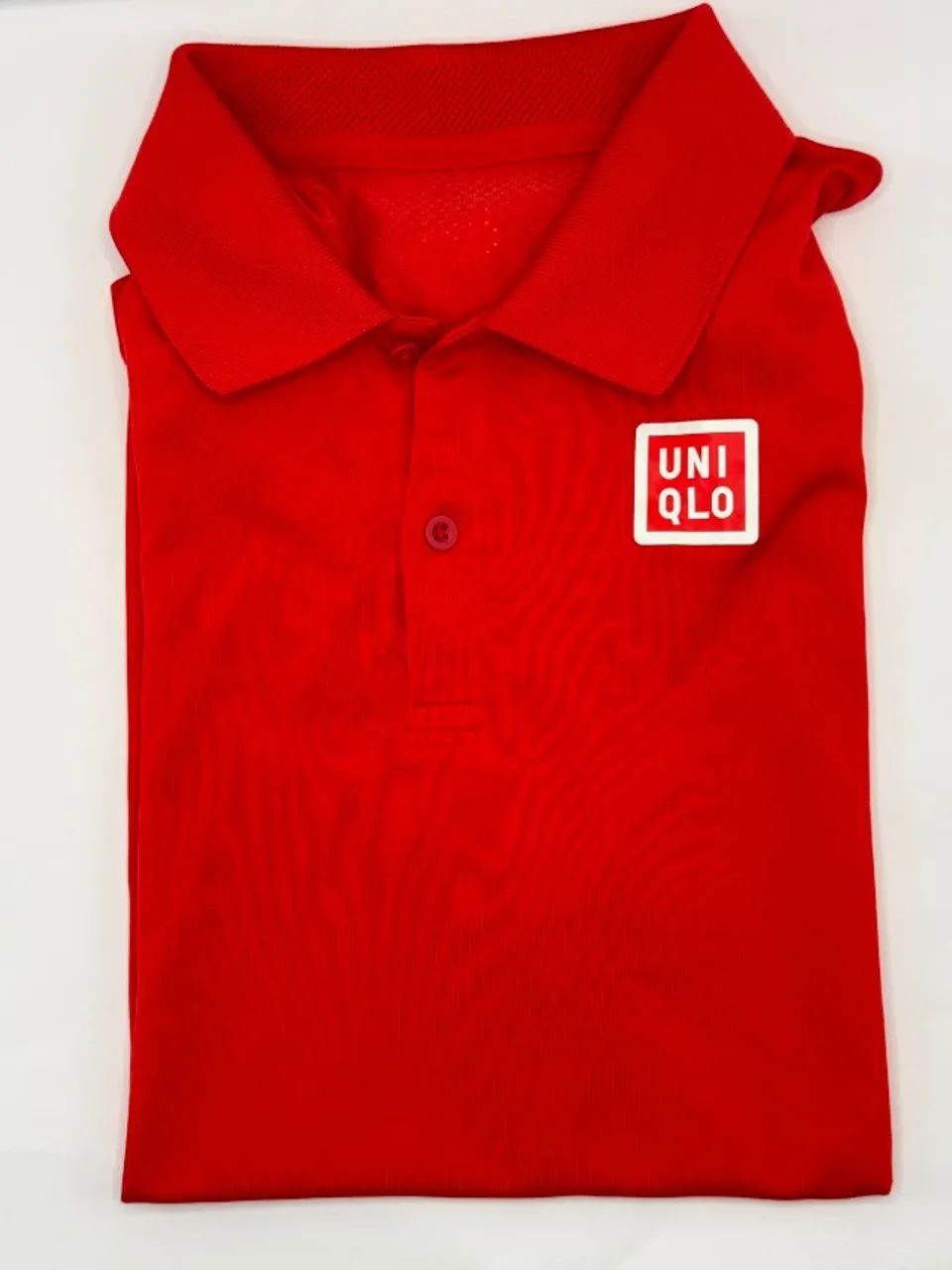 camisa polo uniqlo vermelha tennis - Foto 2