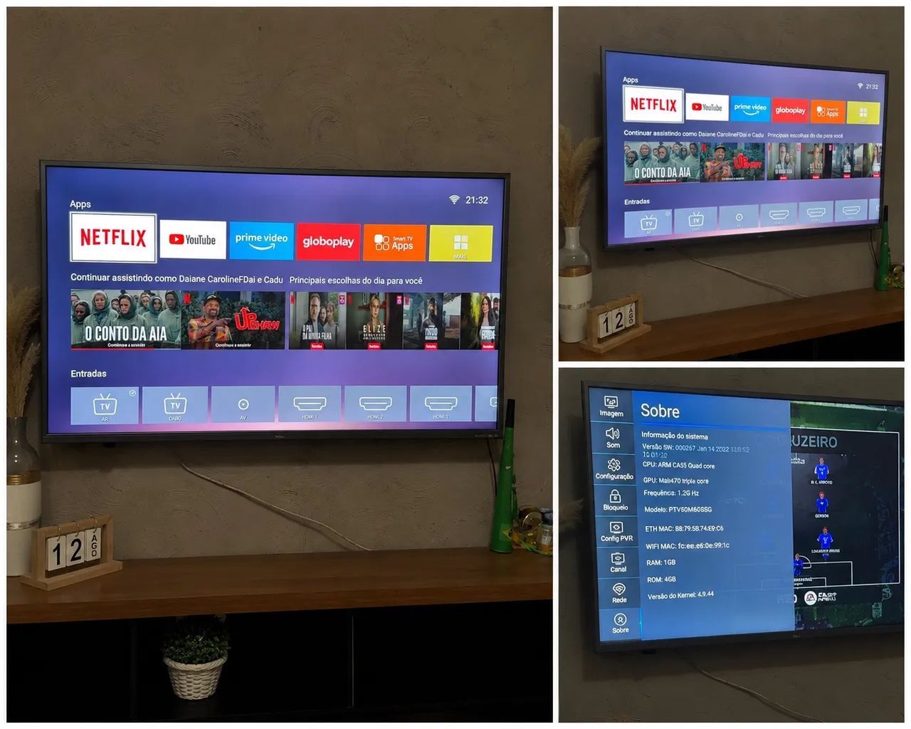Smart TV Philco 50? Polegadas 4K Ultra HD - PTV50M60SSG - Foto 3