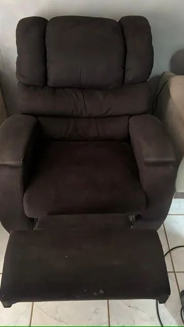 Poltrona do papai reclinável retrátil cor preta - Foto 5
