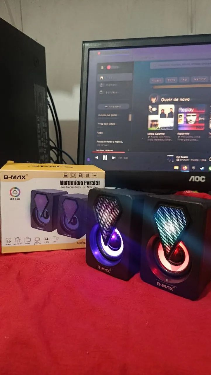 Caixinhas de som para PC e Notebook, B-MAX - Foto 2