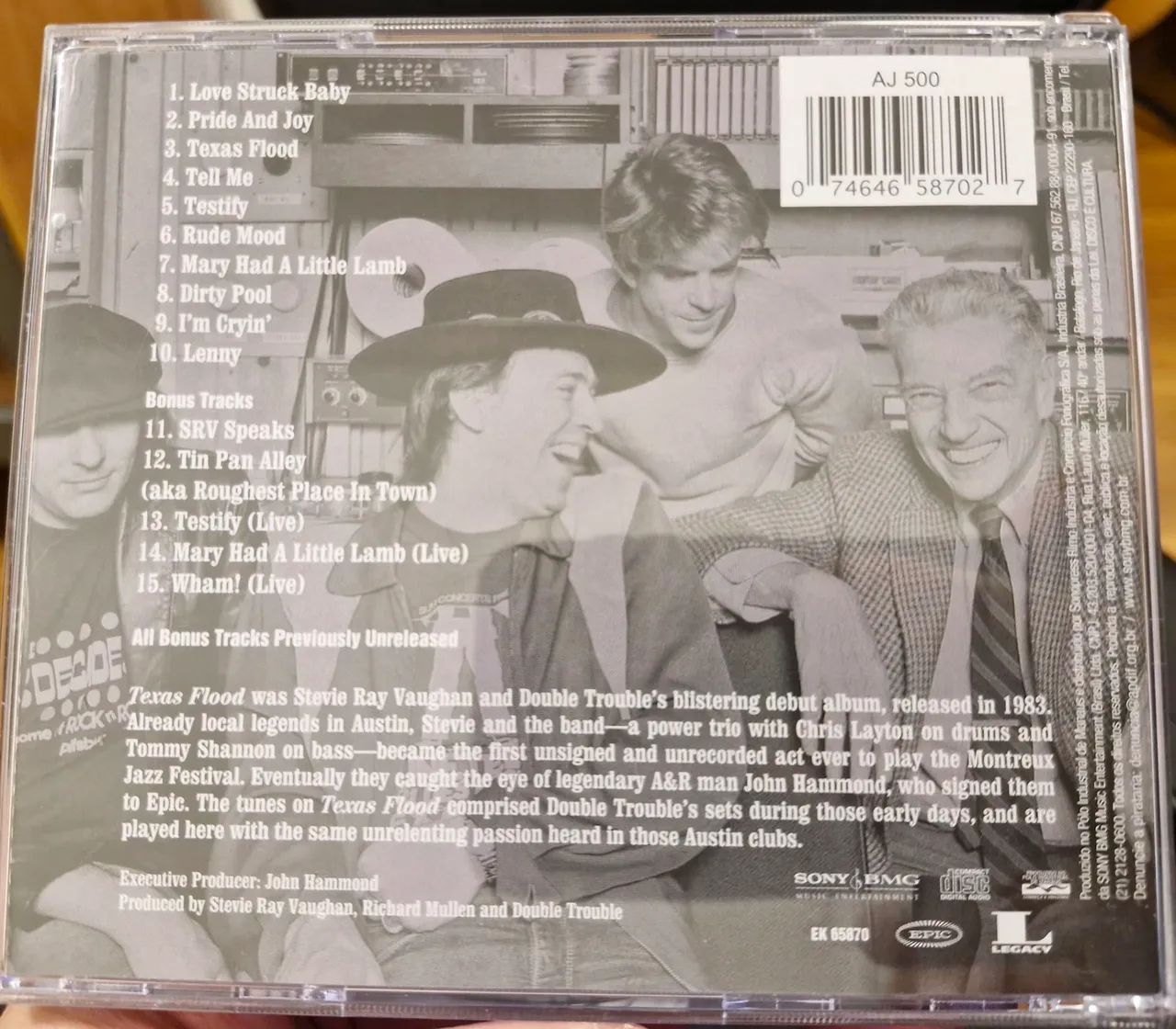 Cd - Stevie Ray Vaughan e Double Trouble - Texas Flood - Foto 2