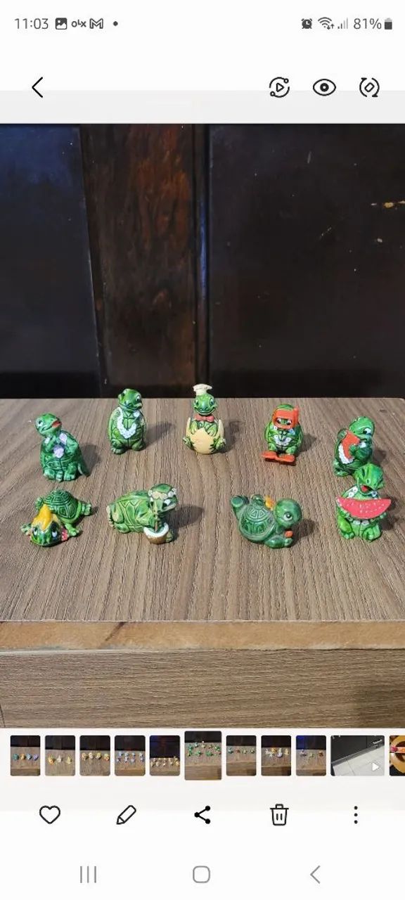 Vendo Coleção tartaruga Tartalegres Kinder Ovo 