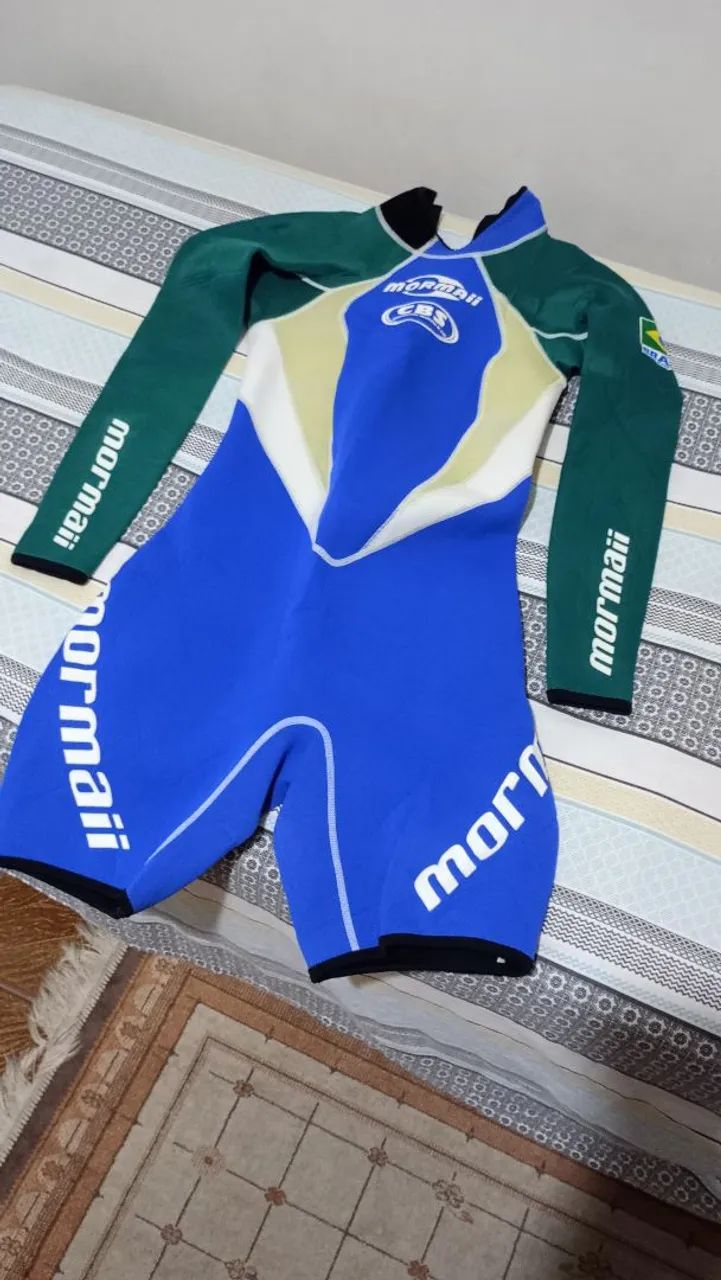 Roupa de neoprene Mormaii, short john Mormaii, roupa de borracha Mormaii juvenil  - Foto 2