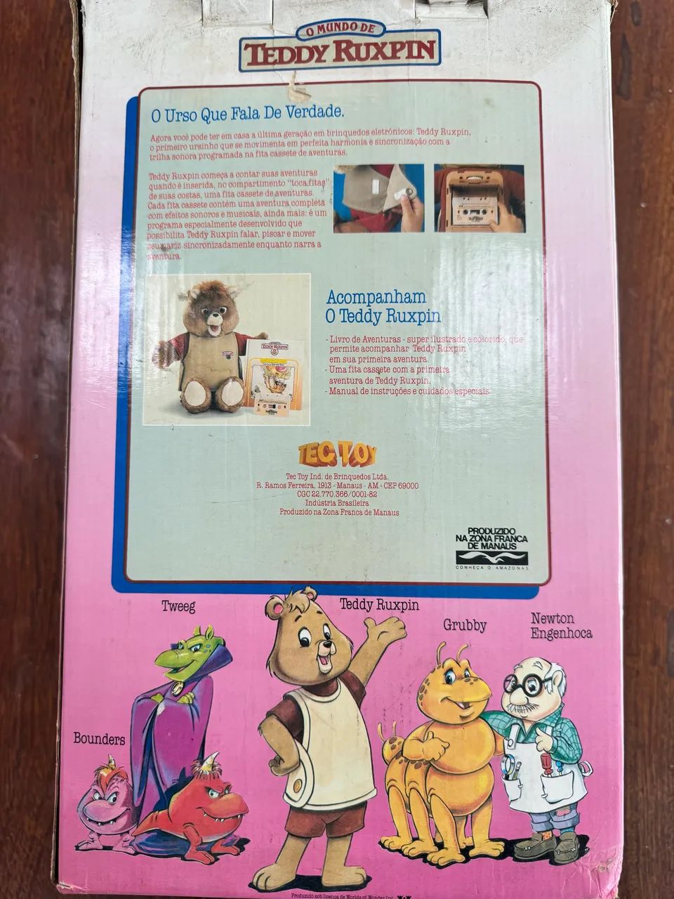 Urso Teddy Ruxpin Vintage Década 80 - Foto 3