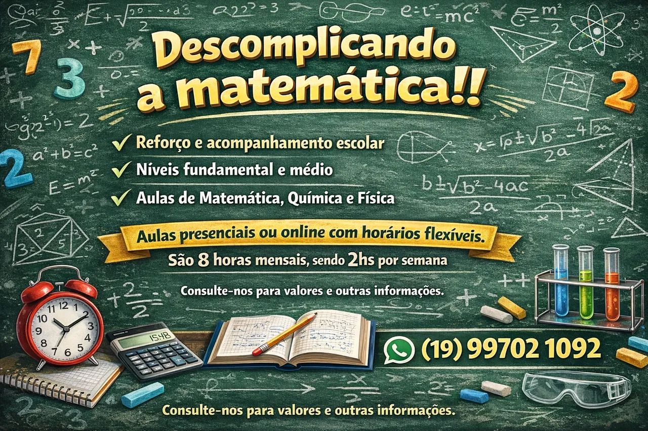 Aulas Particulares de Exatas - Valores especiais!!